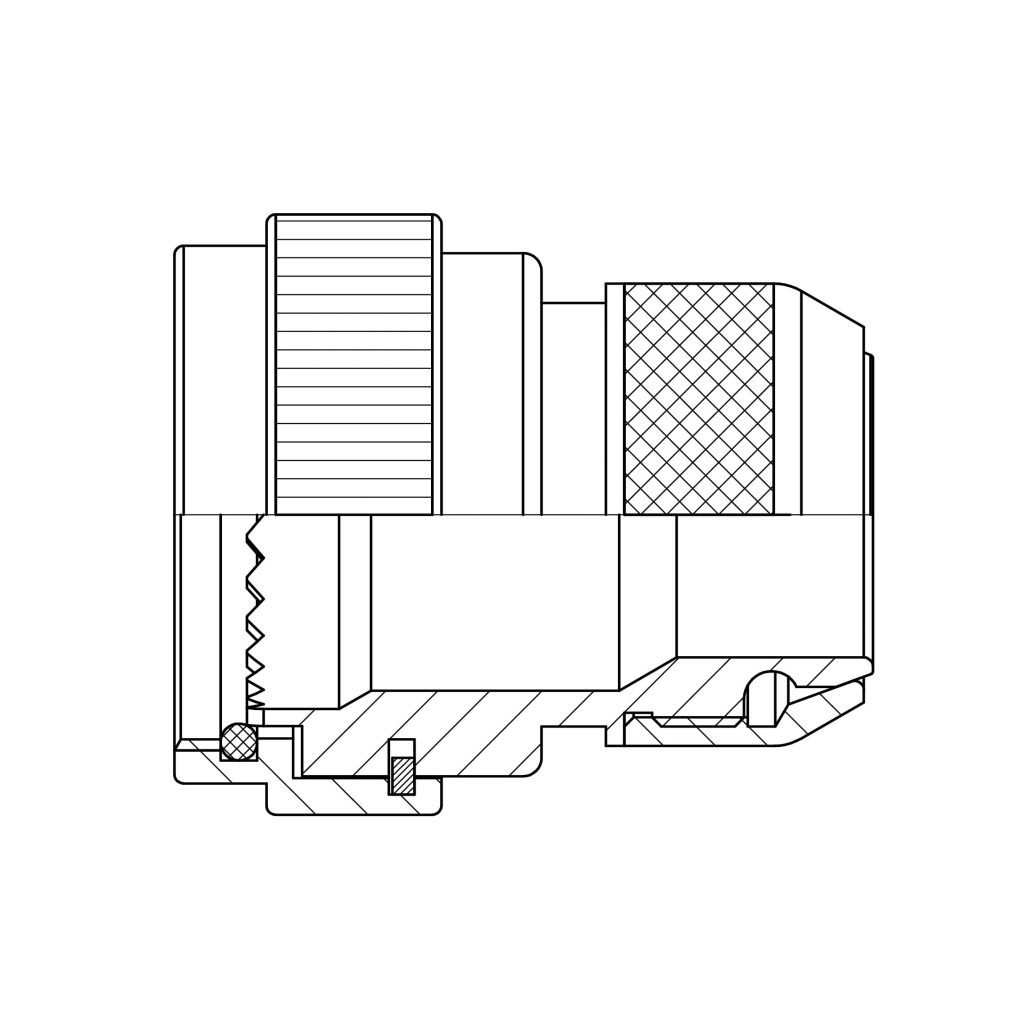 Series A1 Backshell for Pattern 105, Pattern 603 | EMCA