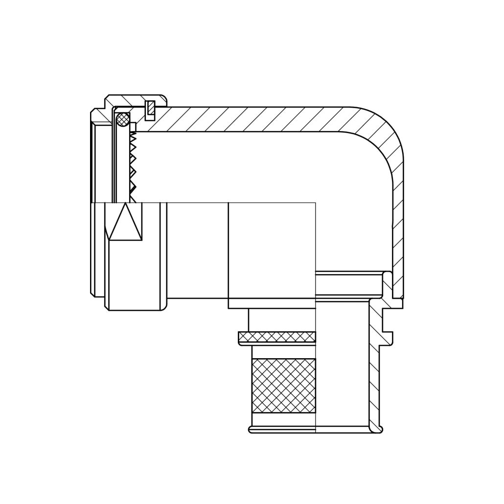 Spring Band Backshell A47-519 90° Band / CFS Backshell | MIL-DTL-38999 Series I