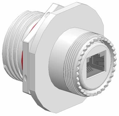 EMCA_X1-9885_RJ45 Feedthrough Sealed Jam Nut
